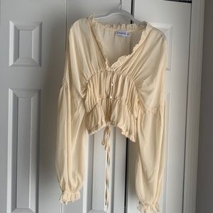 Sndys cream sheet top